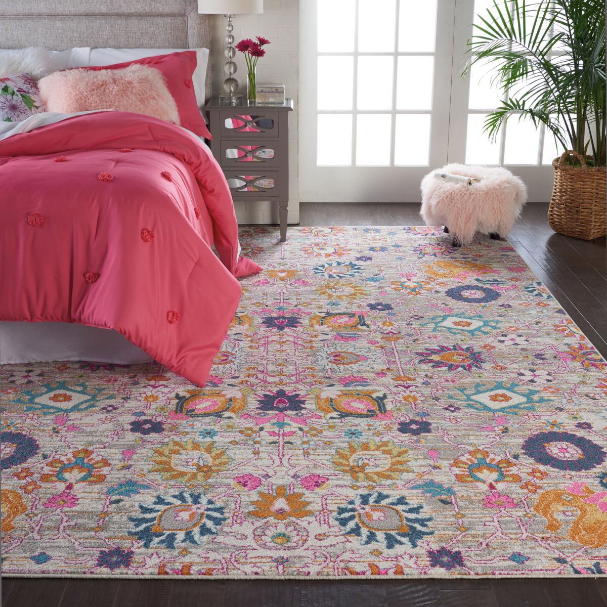 Silver Passion Rug Multi-Coloured/Pink – image 1