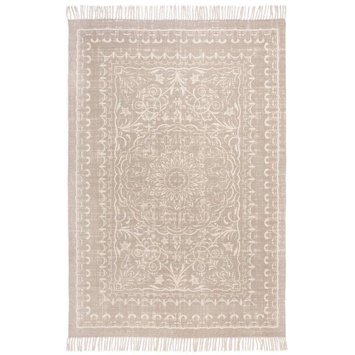 Medallion Cotton Rug Medallion Cotton Grey – image 3