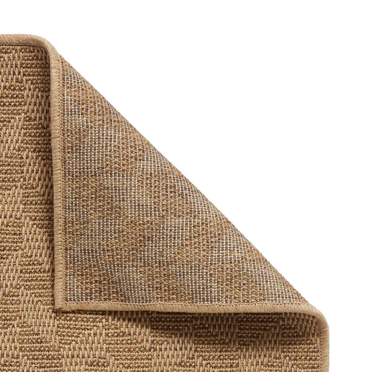 Chevron Weave Indoor Outdoor Rug Natural – image 3