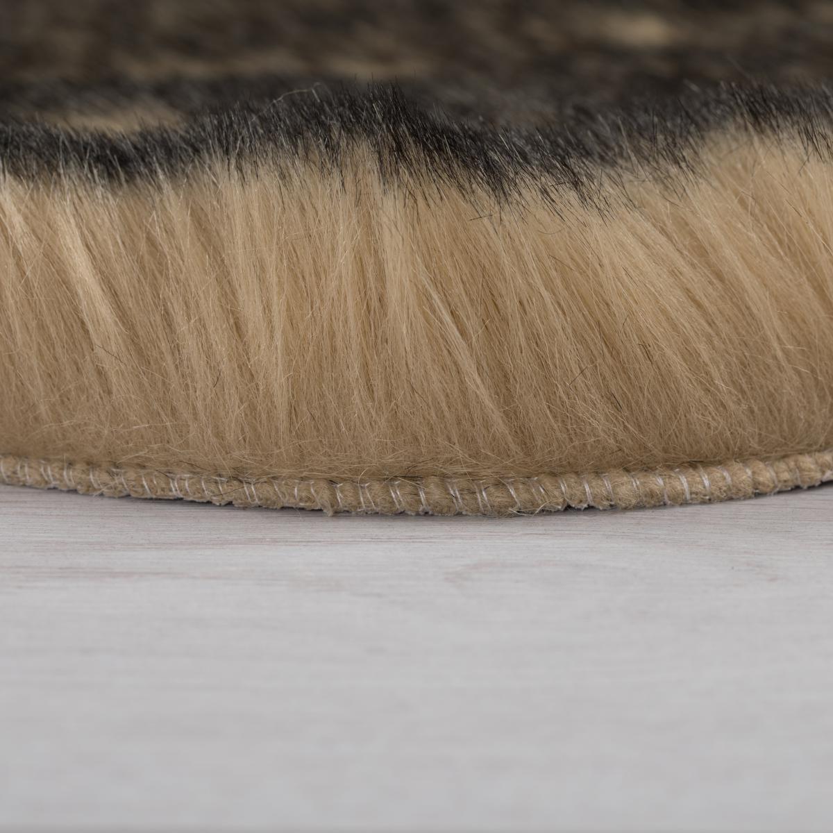 Copenhagen Quad Faux Fur Rug Copenhagen Brown – image 4