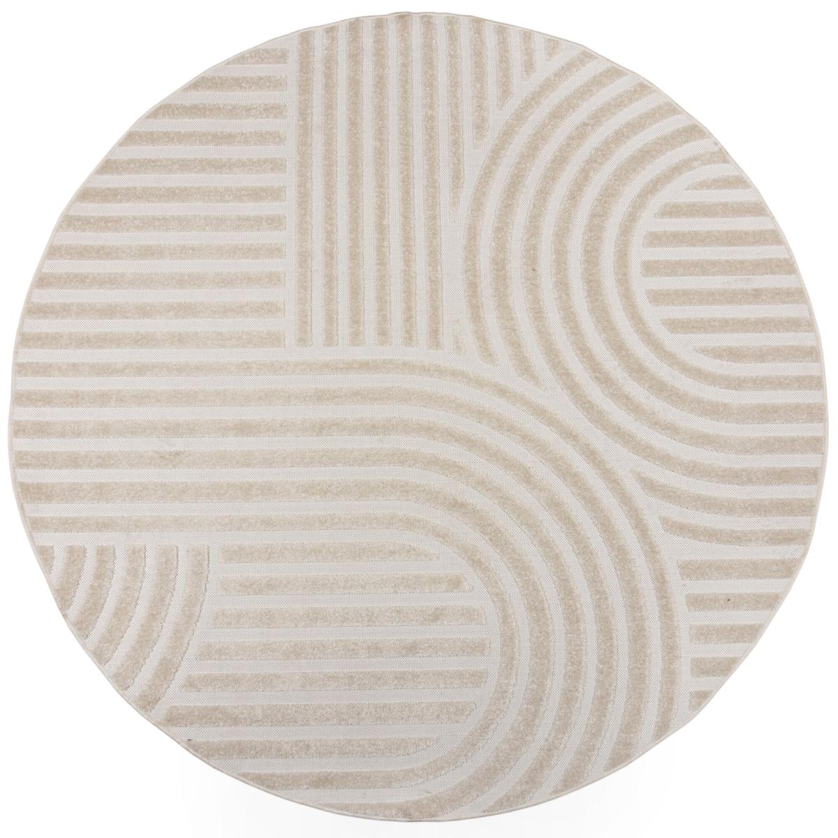 Lune Luxe Abstract Indoor Outdoor Round Rug – image 5