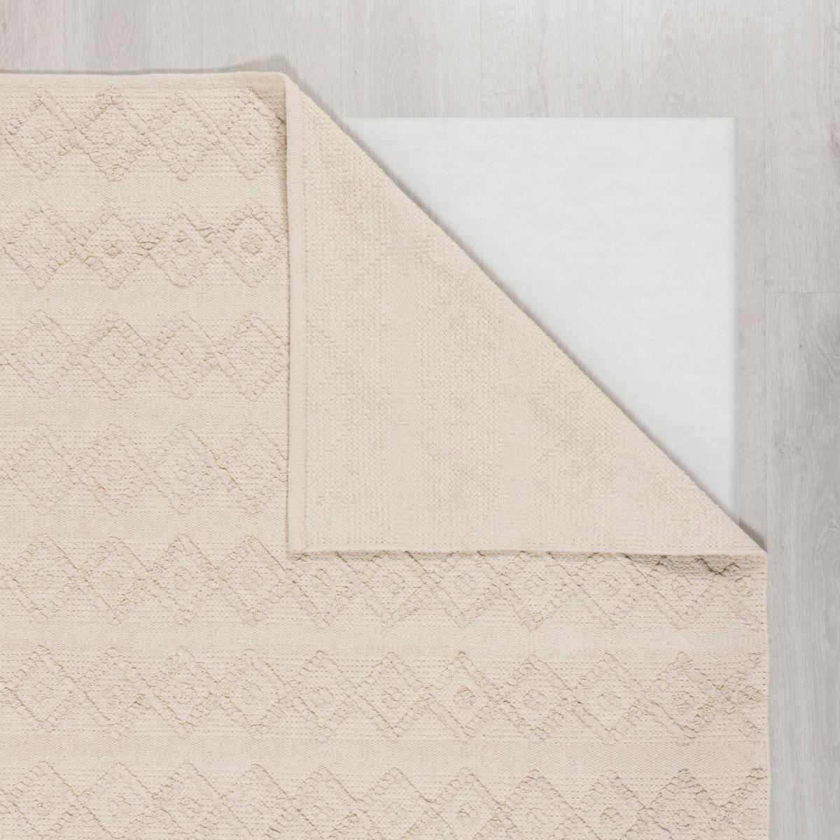 Willa Hand Woven Rug Cream – image 5