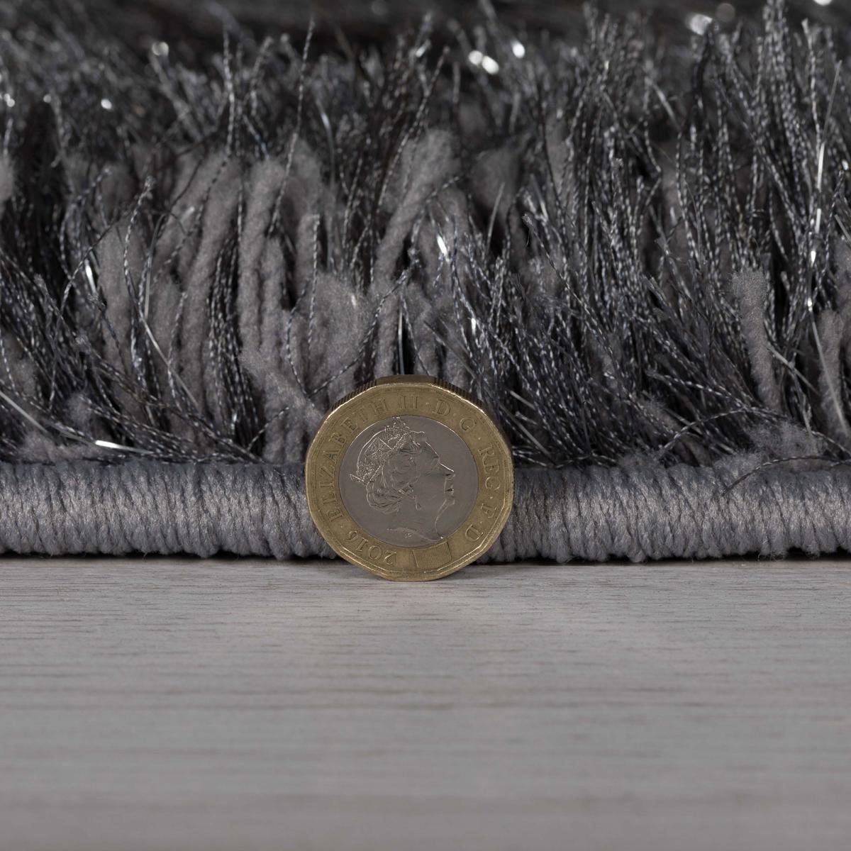 Riviera Sparkle Shaggy Rug Riviera Mauve – image 7
