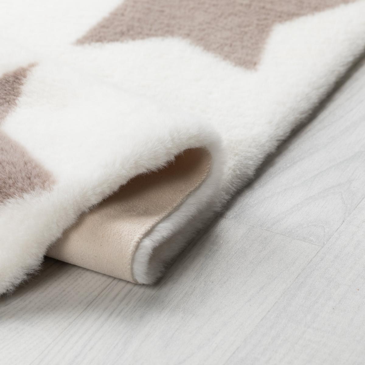 Twinkle Star Rug White and Brown – image 3