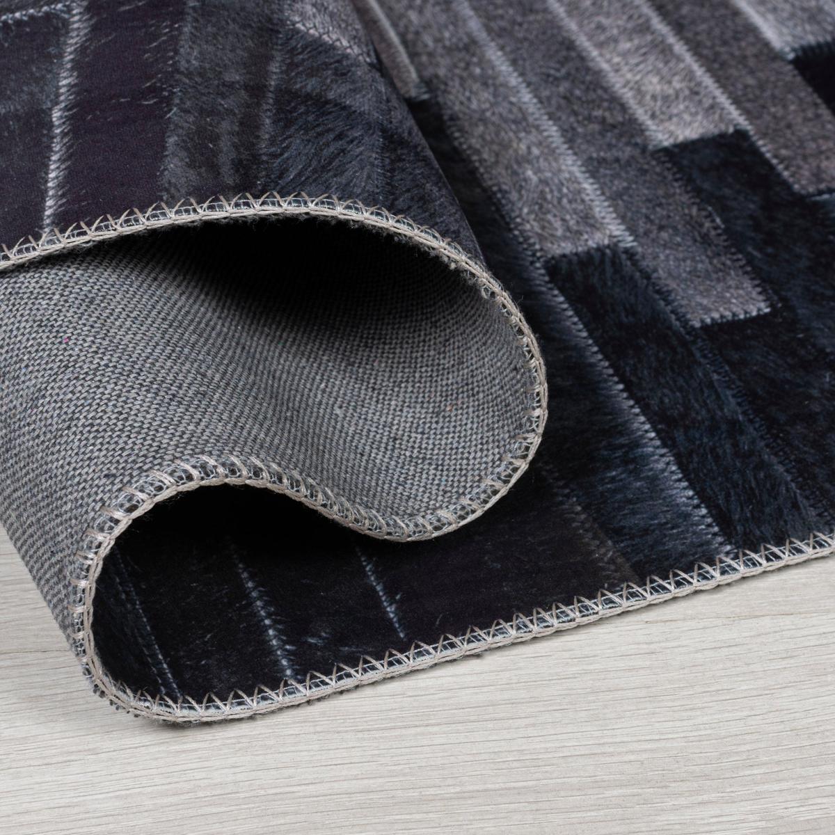 Porter Faux Hide Rug Porter Grey – image 4