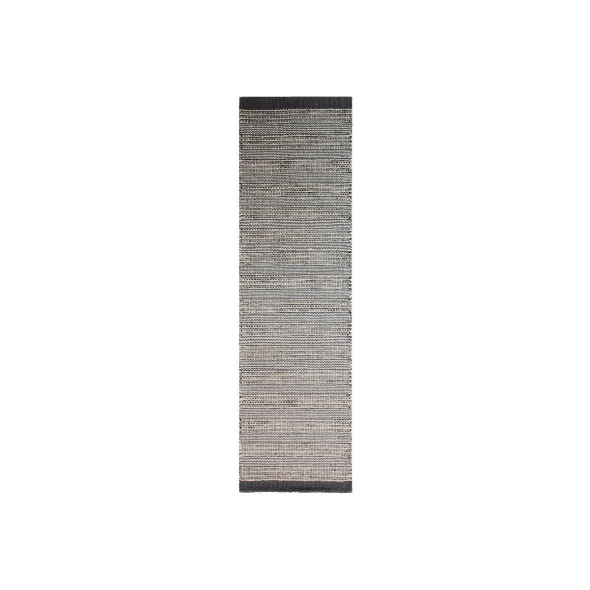 Cut and Loop Wool Runner Natural – image 1