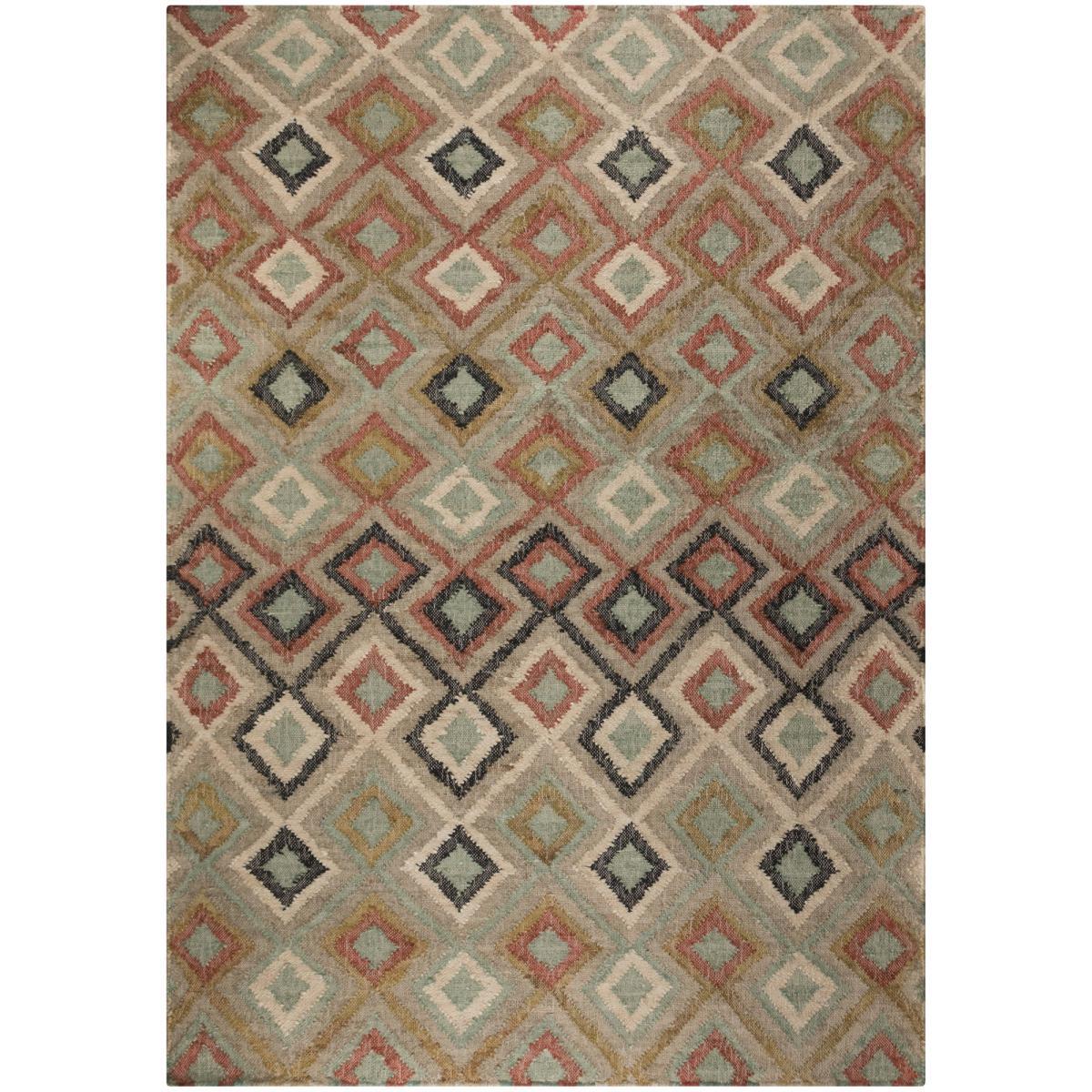 Marcella Jute Flatweave Rug Beige, Green and Black – image 2
