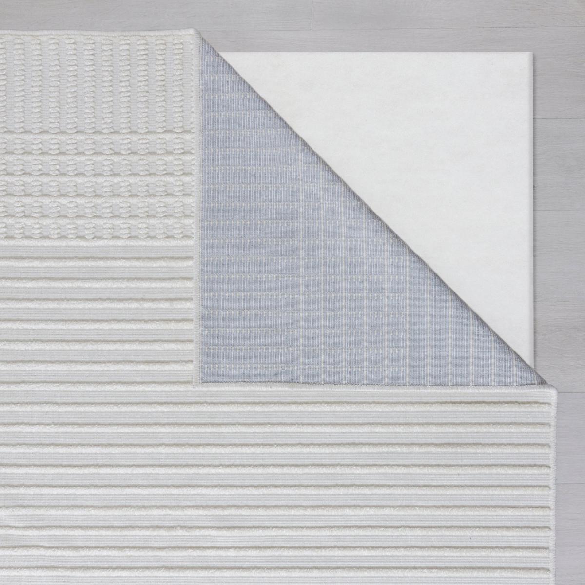 PractiRug Fletcher Stripe Washable Rug Fletcher Stripe Cream – image 5