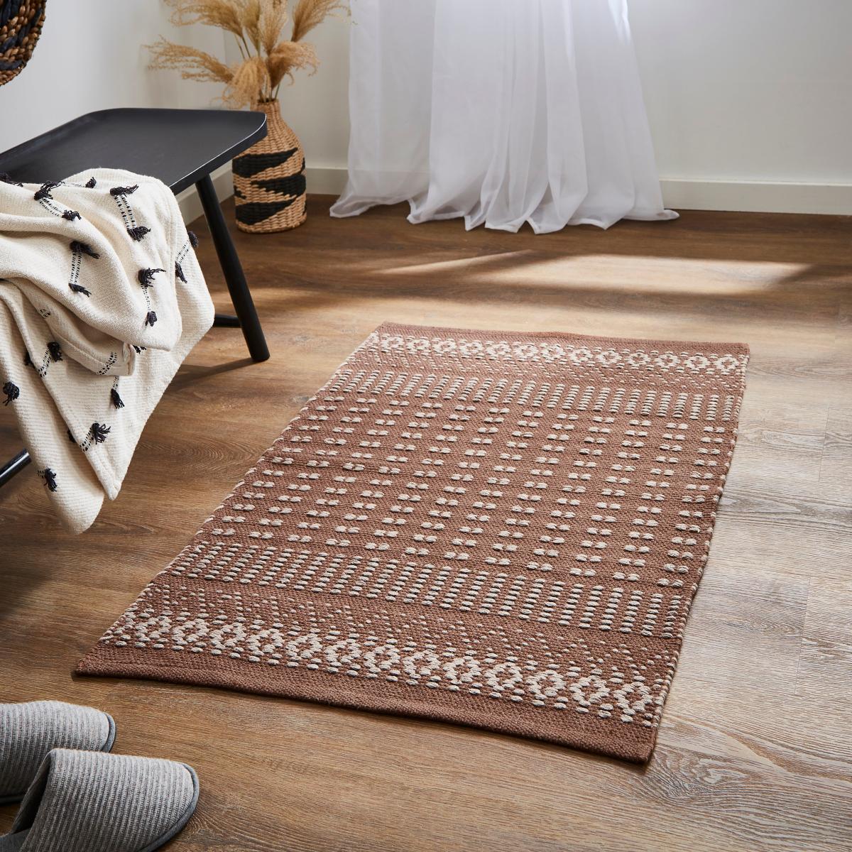 Woven Washable Rug Coffee – image 2
