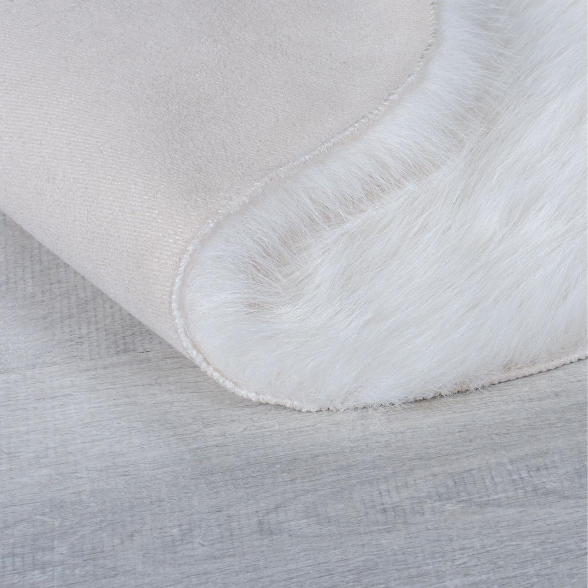 Whistler Faux Fur Single Pelt Rug Ivory – image 3
