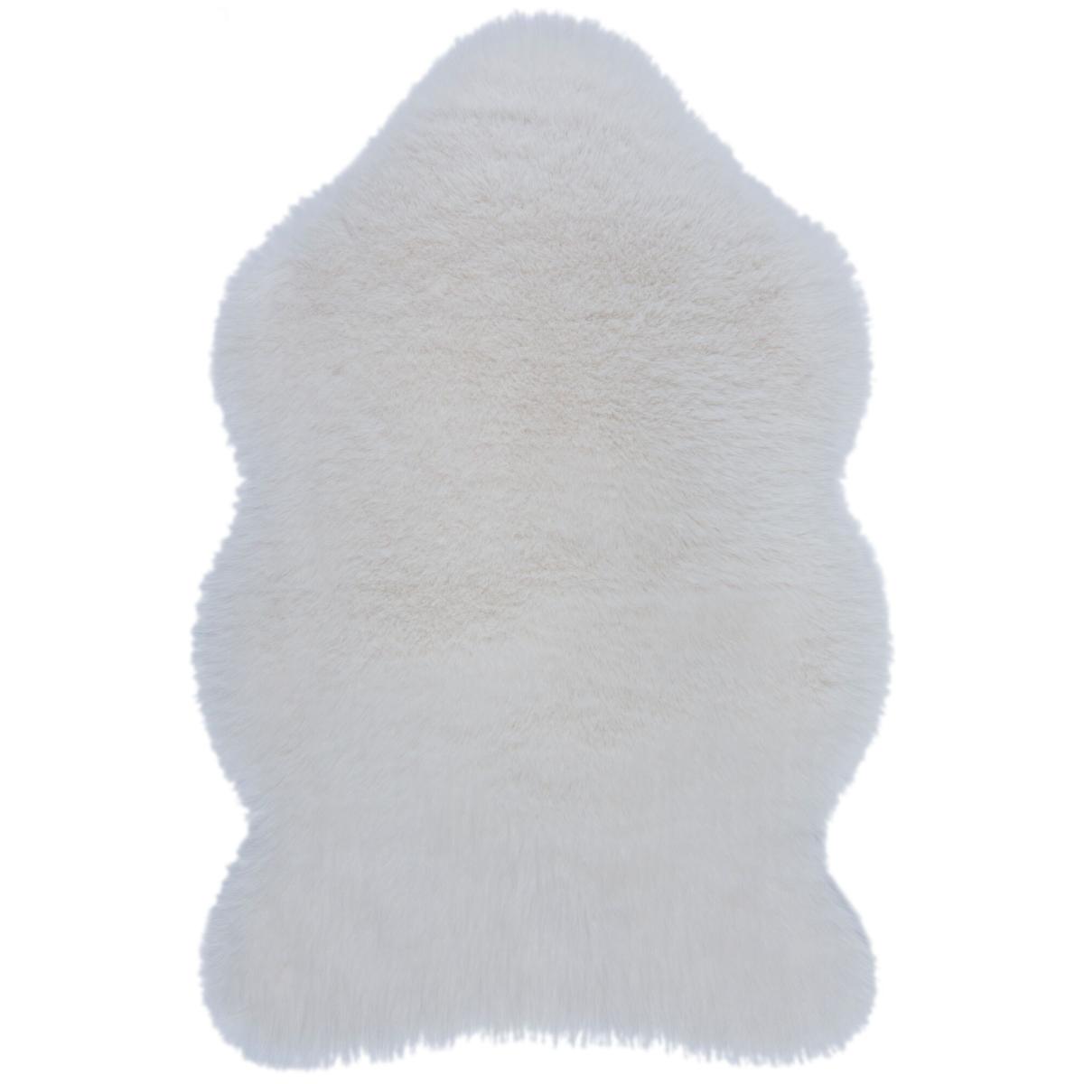 Whistler Faux Fur Single Pelt Rug Ivory – image 5
