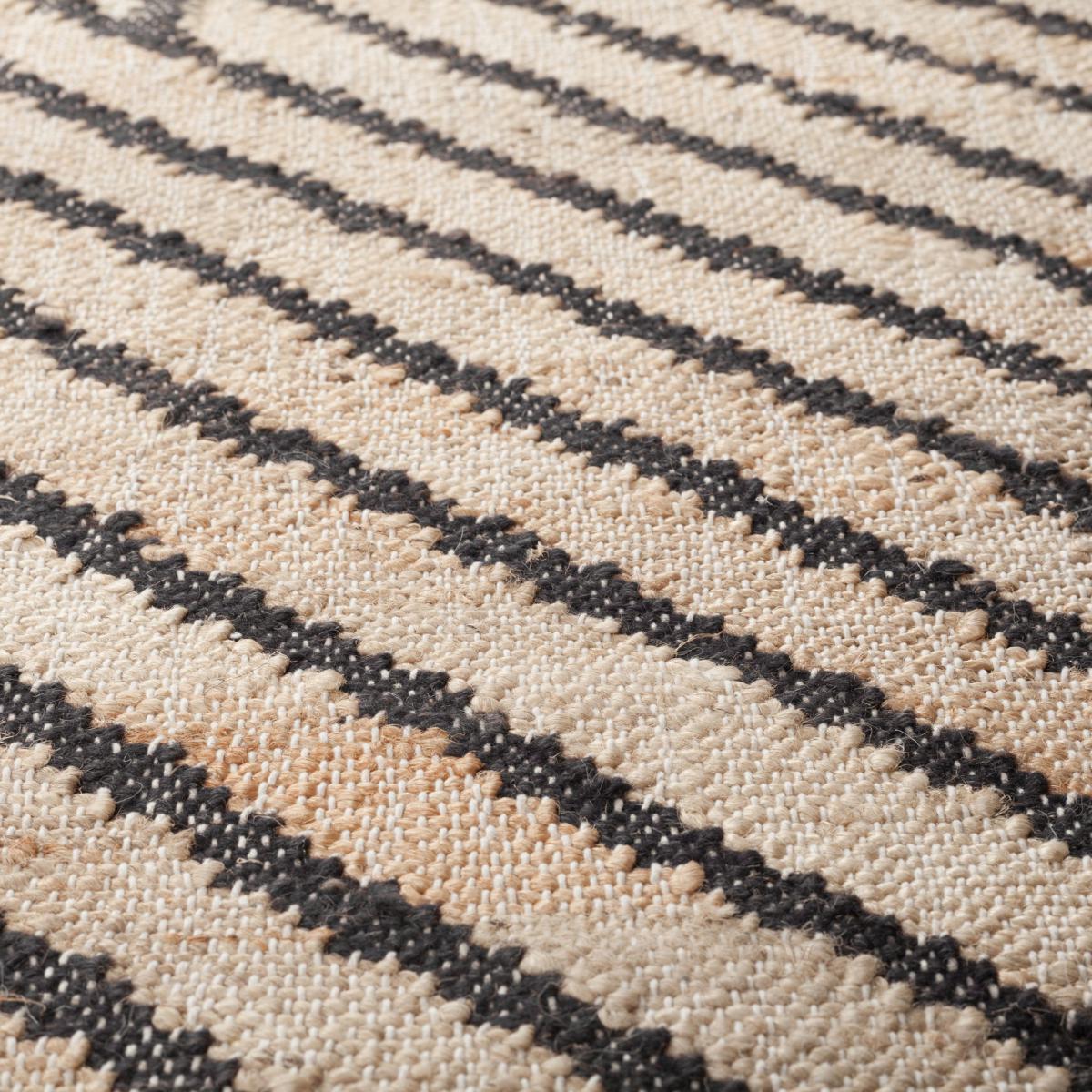 Reed Jute Rug Brown and Black – image 3