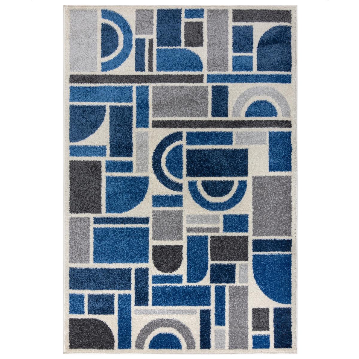 Brooklyn Shapes Rug Blue – image 2