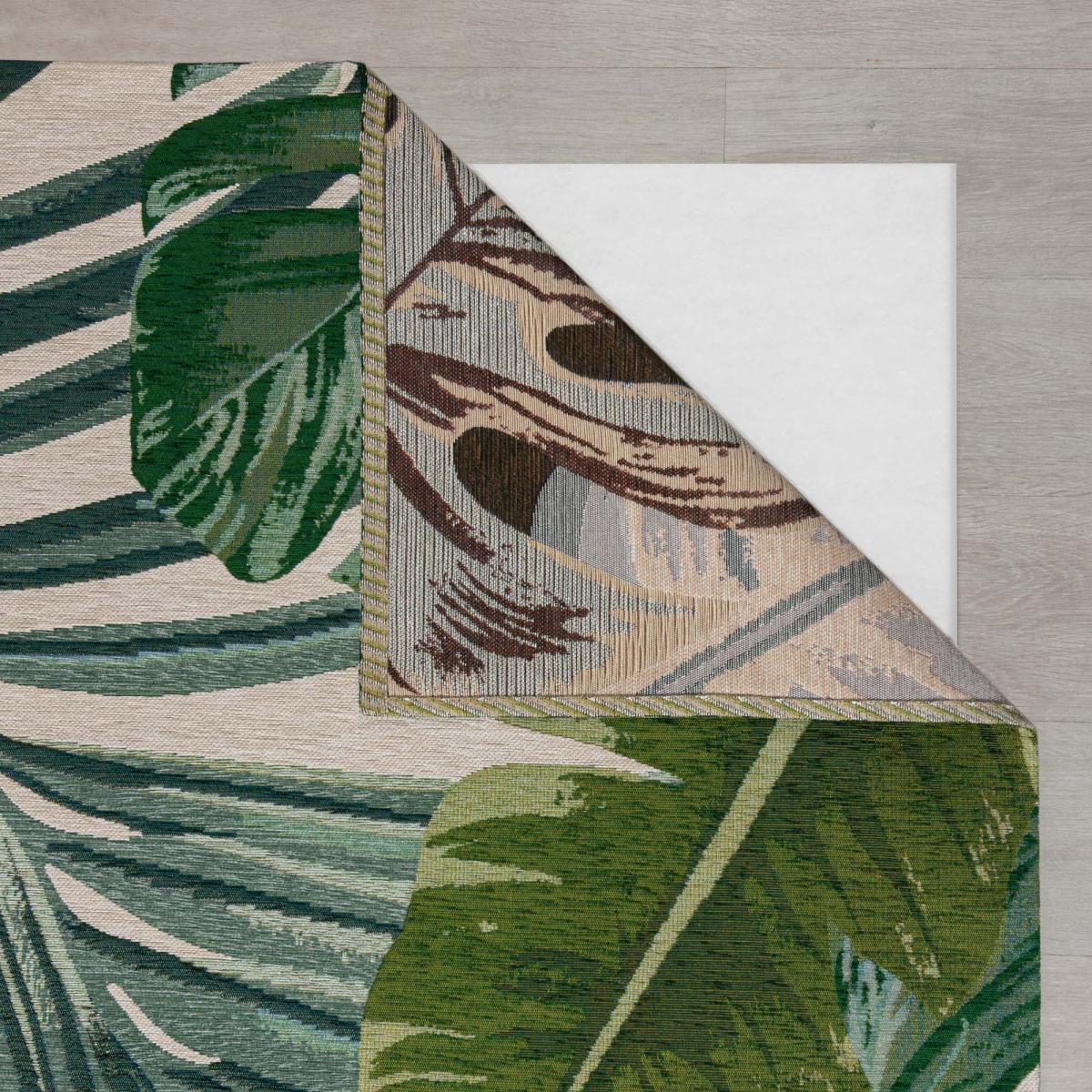 Jungle Palm Chenille Rug Jungle Palm Cream – image 5