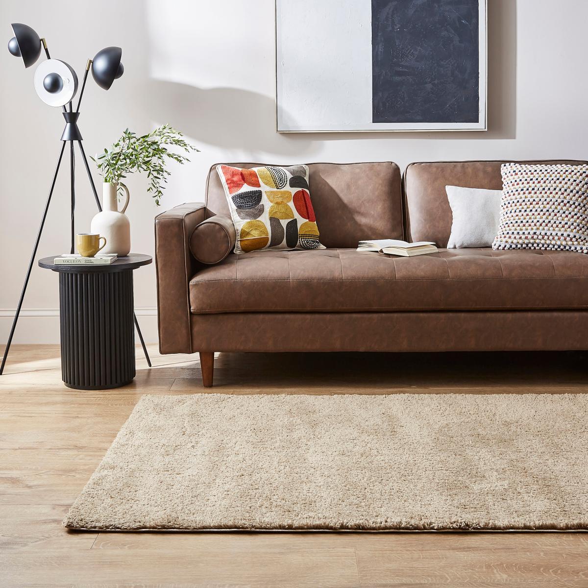 Cosy Shaggy Rug Pebble – image 2