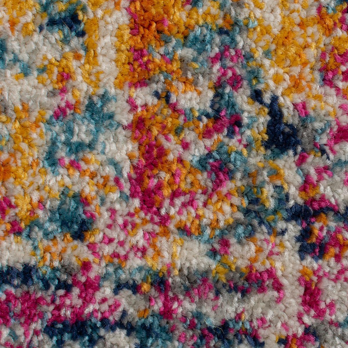 Urban Abstract Rug Blue, Yellow and Grey – image 9