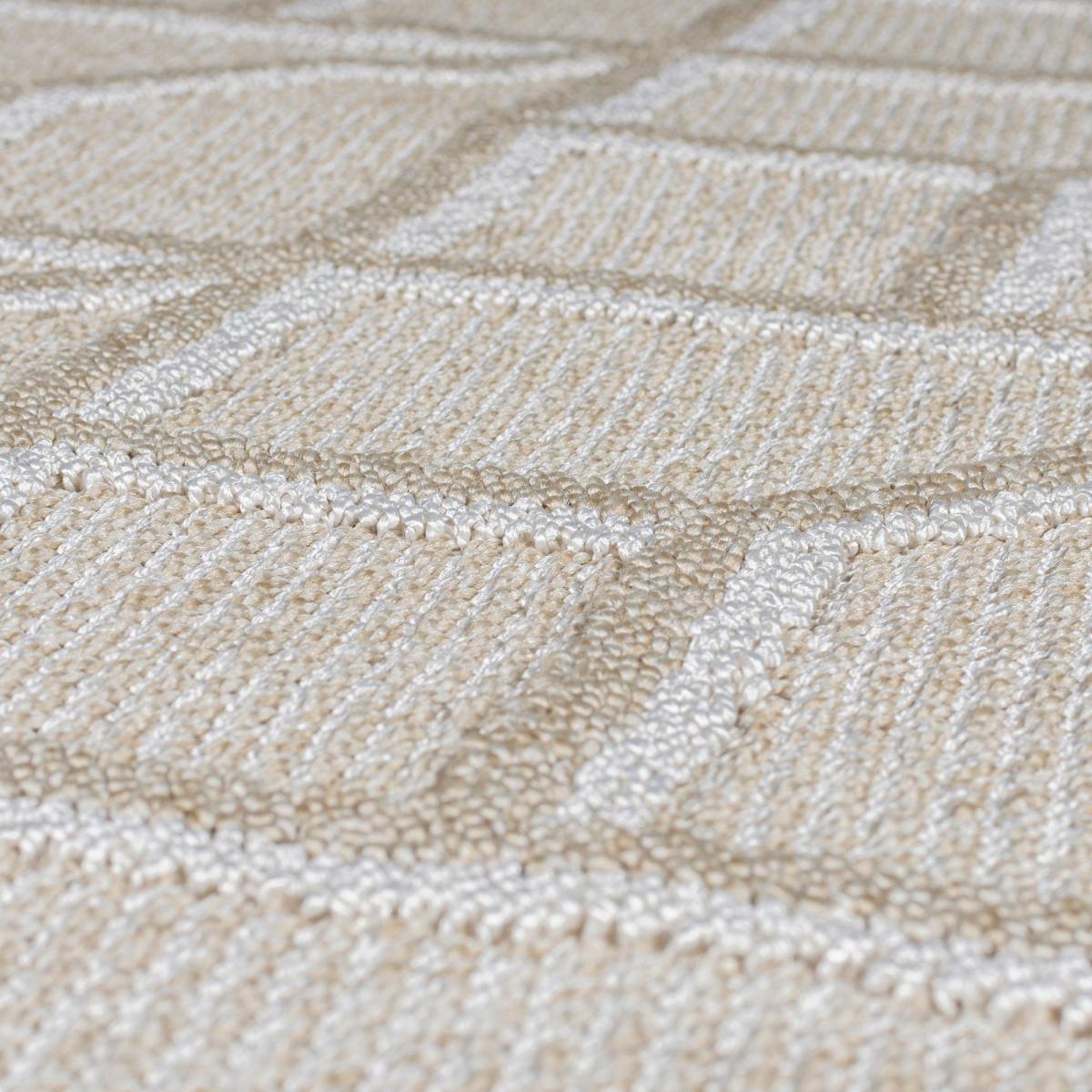 Una Diamond Indoor Outdoor Rug Cream – image 3