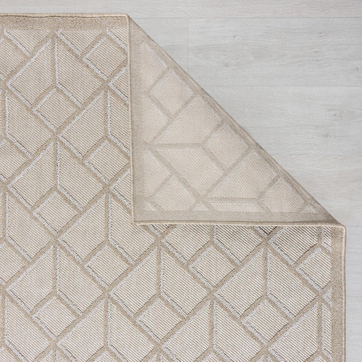 Una Diamond Indoor Outdoor Rug Cream – image 5