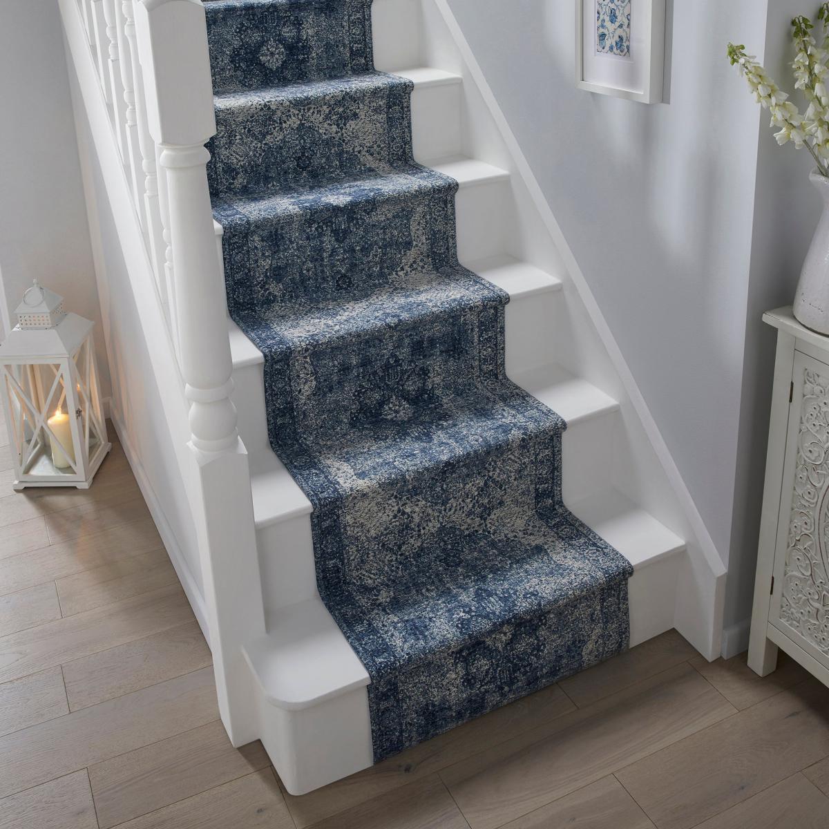 Mila Traditional Stair Runner Mila Denim – image 1