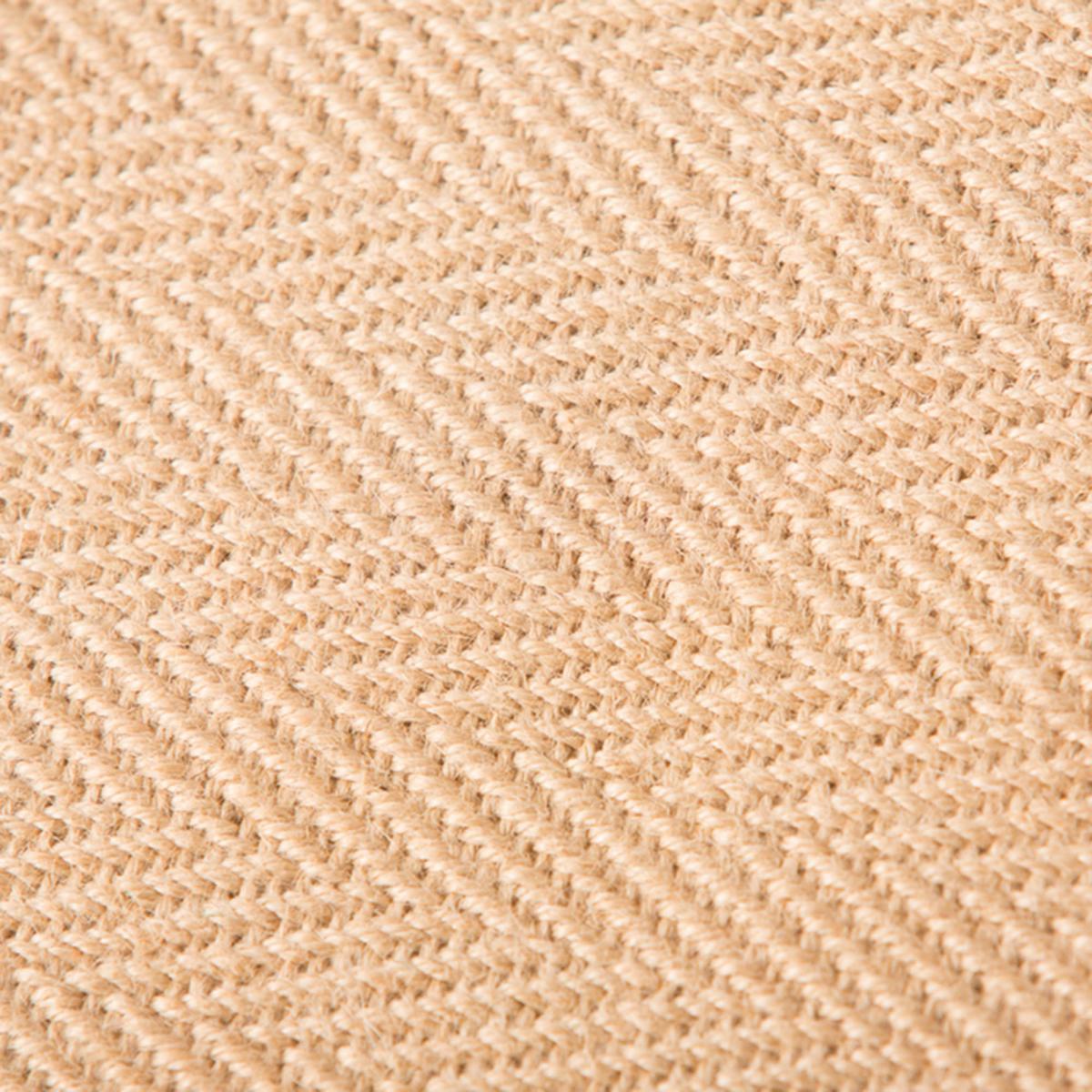 Natural Fibre Herringbone Rug Natural Brown – image 3