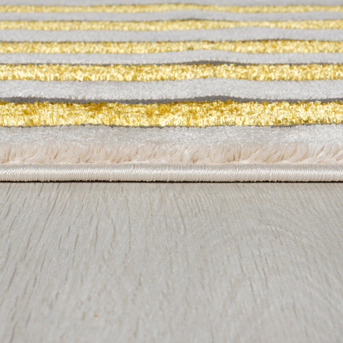Gatsby Metallic Art Deco Rug Gold/Beige – image 4