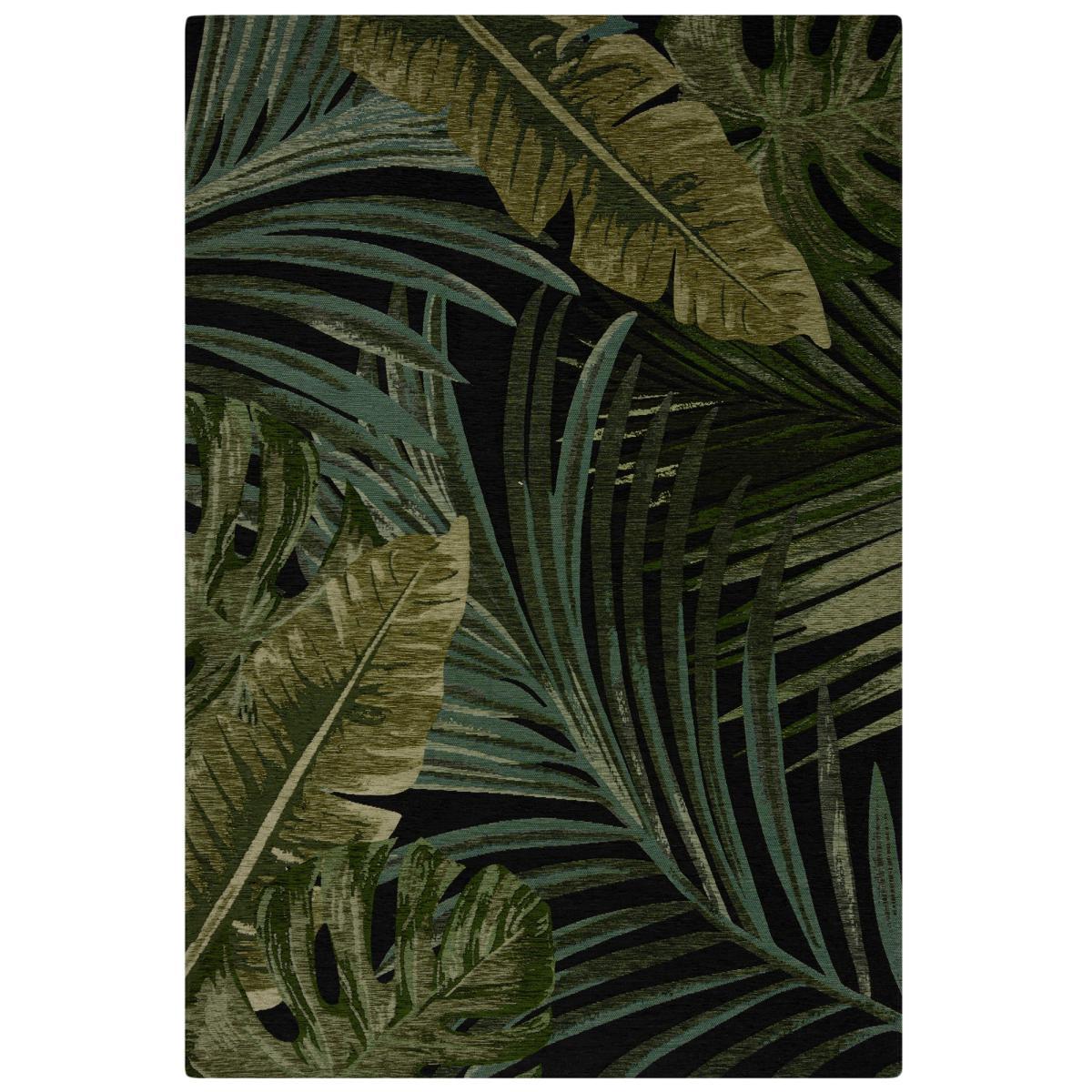 Jungle Palm Chenille Rug Green – image 2