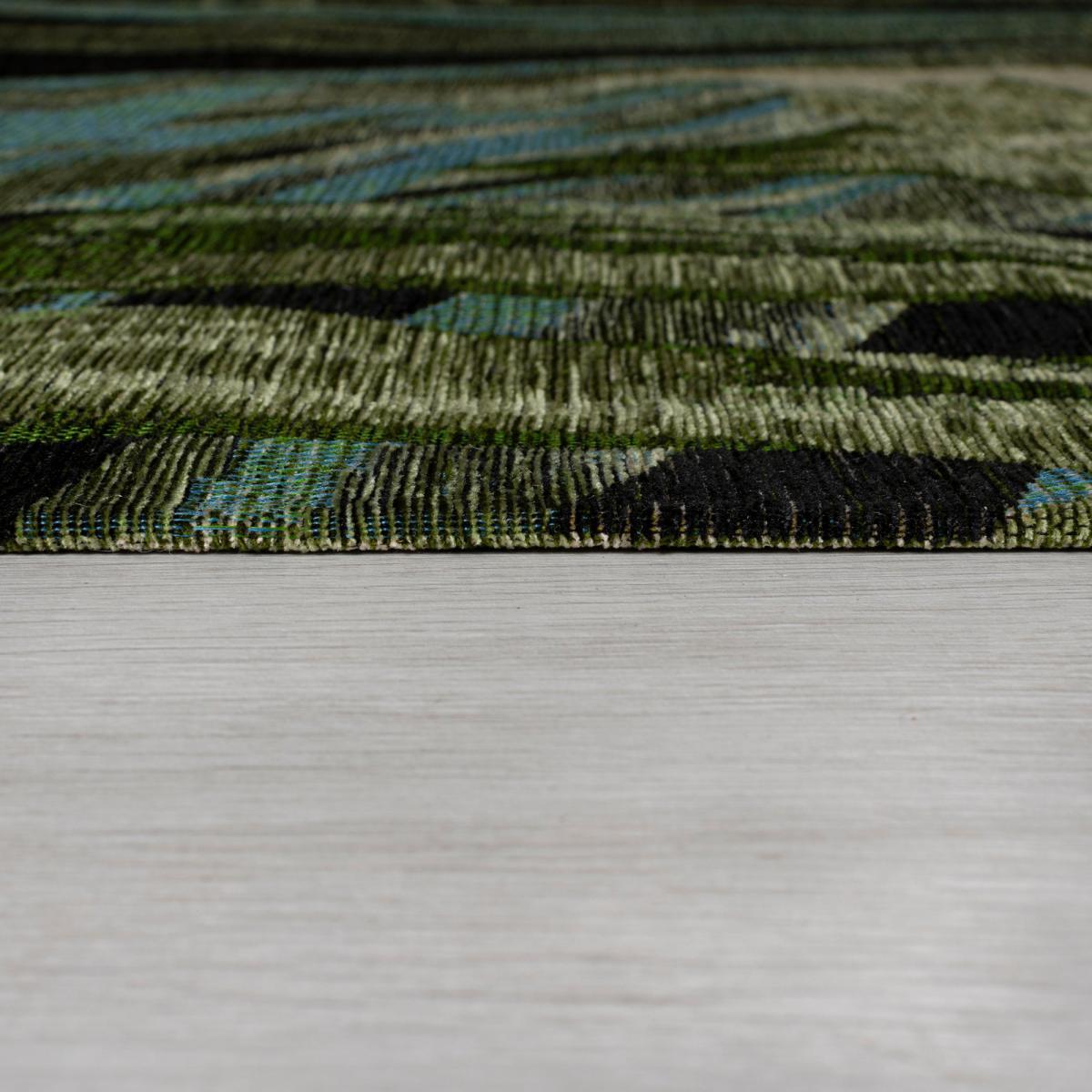 Jungle Palm Chenille Rug Green – image 4