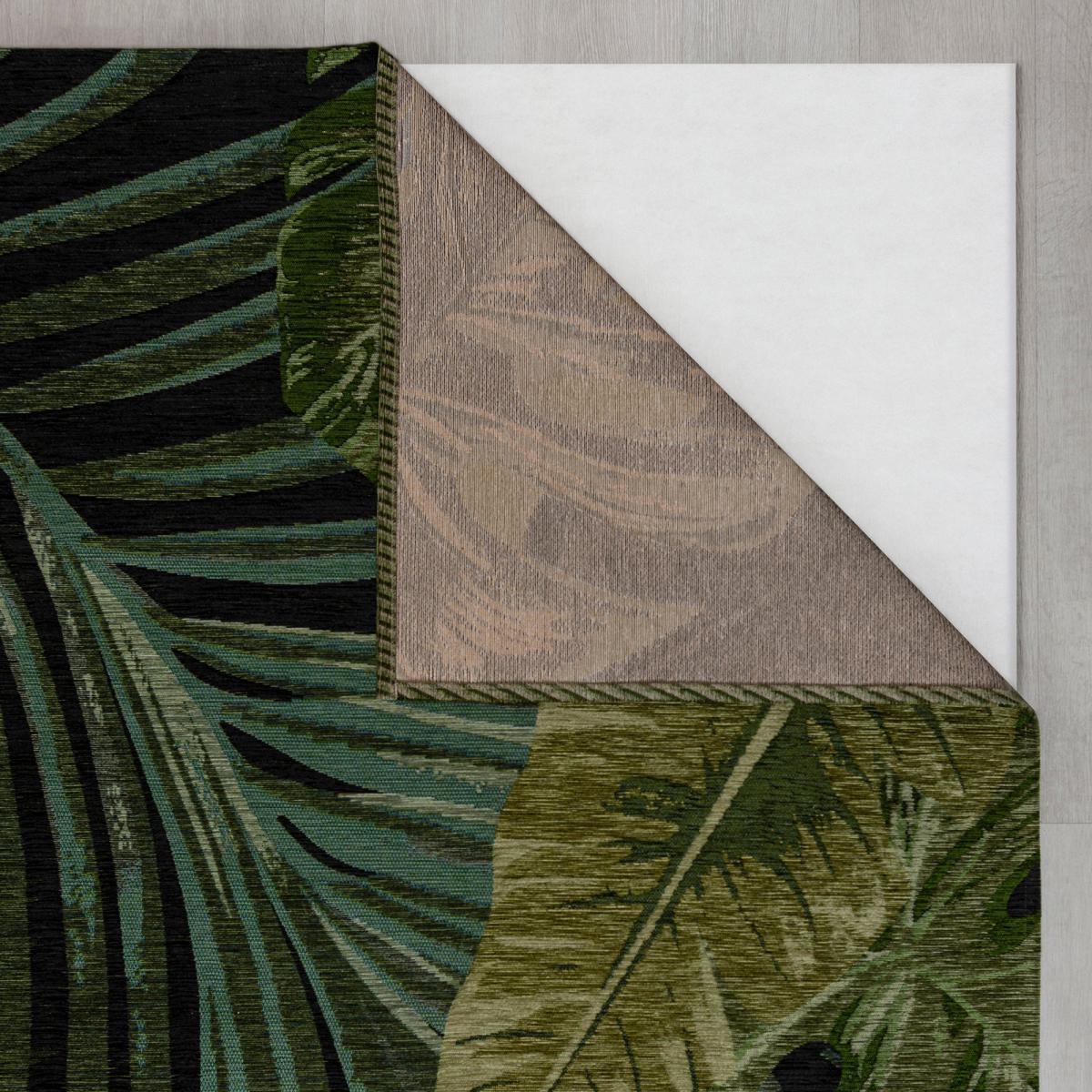 Jungle Palm Chenille Rug Green – image 5
