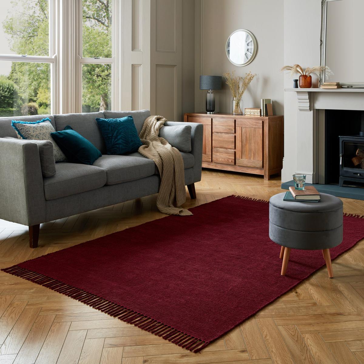 Quinn Chenille Rug Quinn Claret – image 1