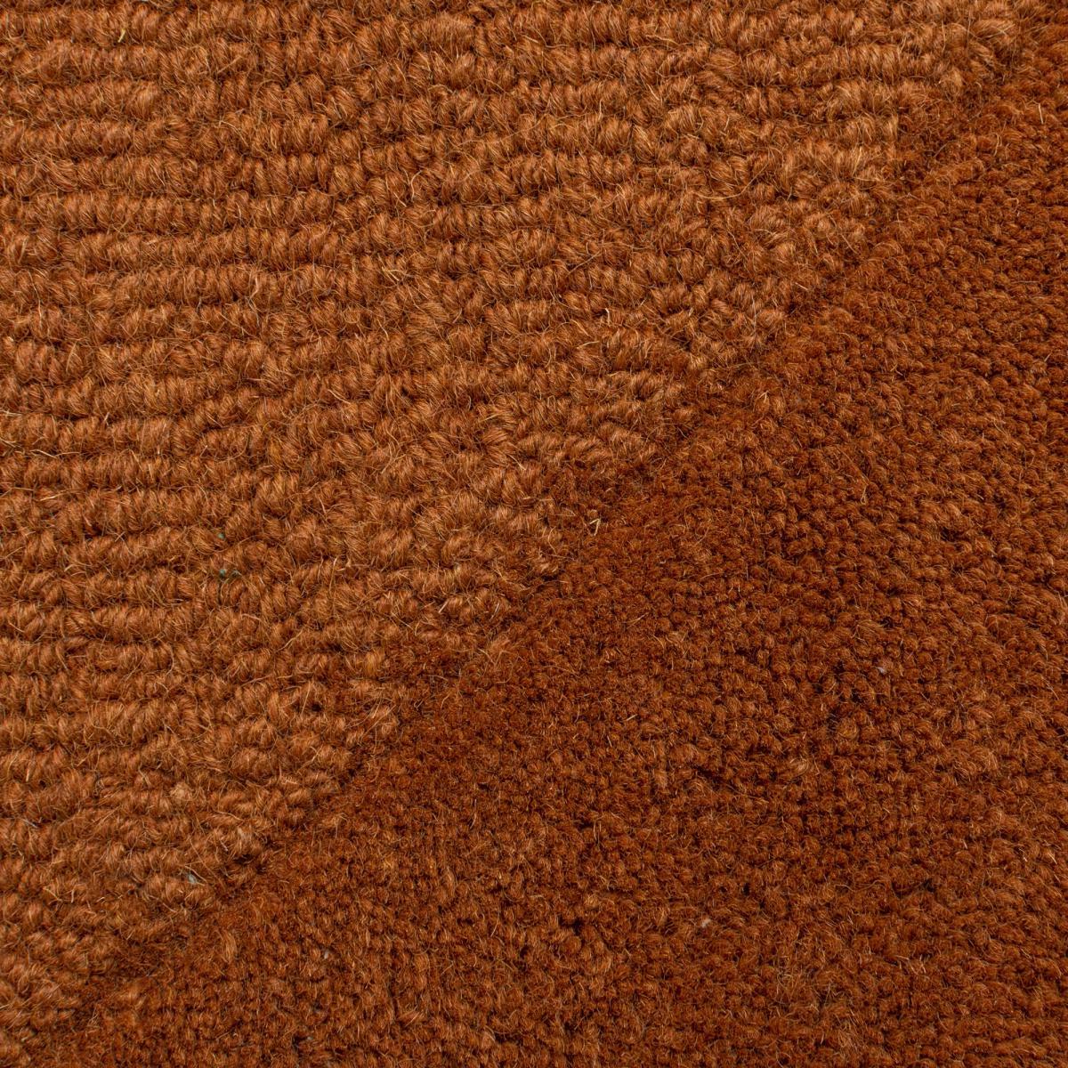 Elements Shaped Wool Rug Orange – image 3