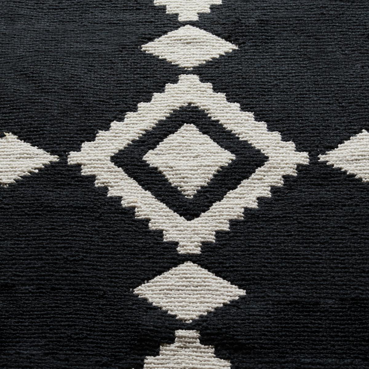 Jacquard Rug 60 x 90cm Jacquard Black – image 2