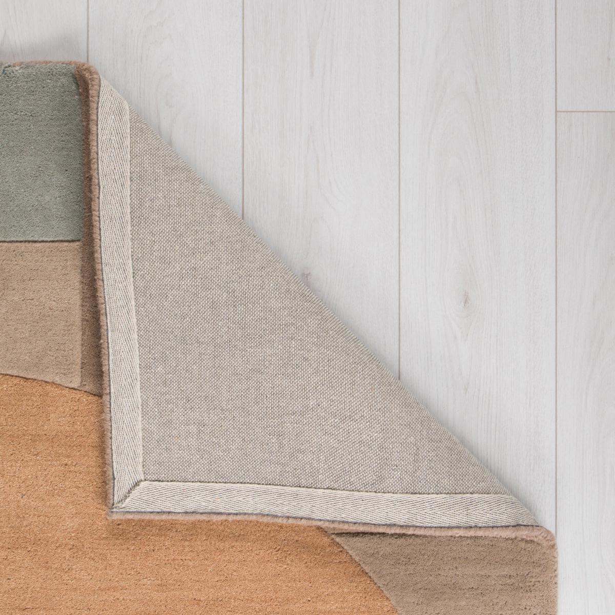 Kin Geometric Wool Rug Pink and Brown – image 4