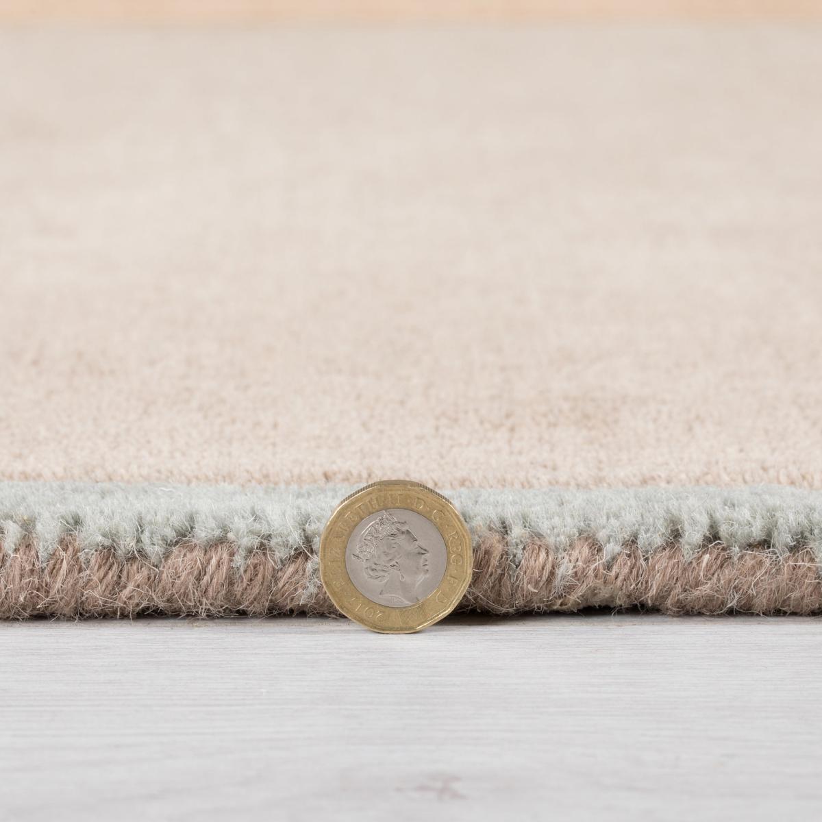 Kin Geometric Wool Rug Pink and Brown – image 5