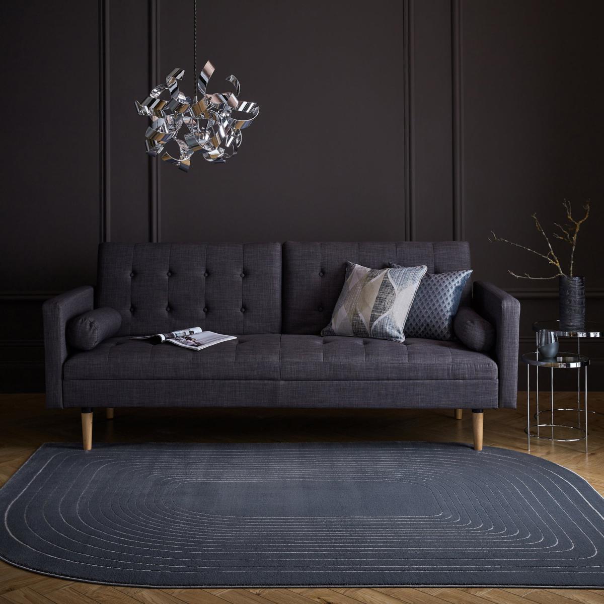 Tobias Shaped Rug Grey – image 1