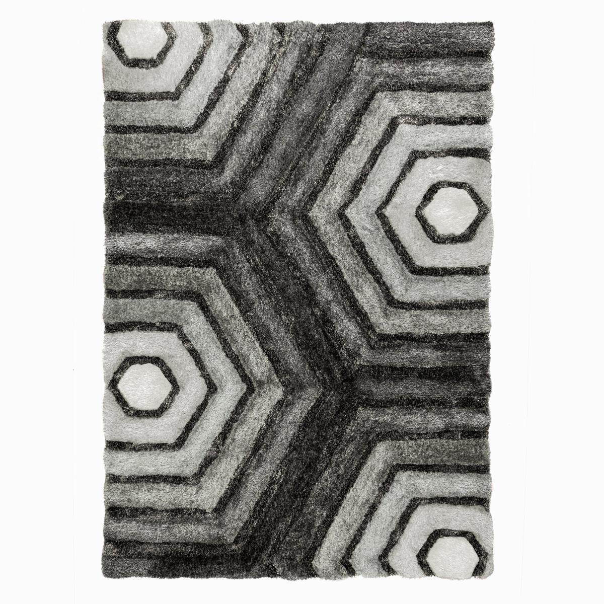 Hexagon Rug Grey – image 2