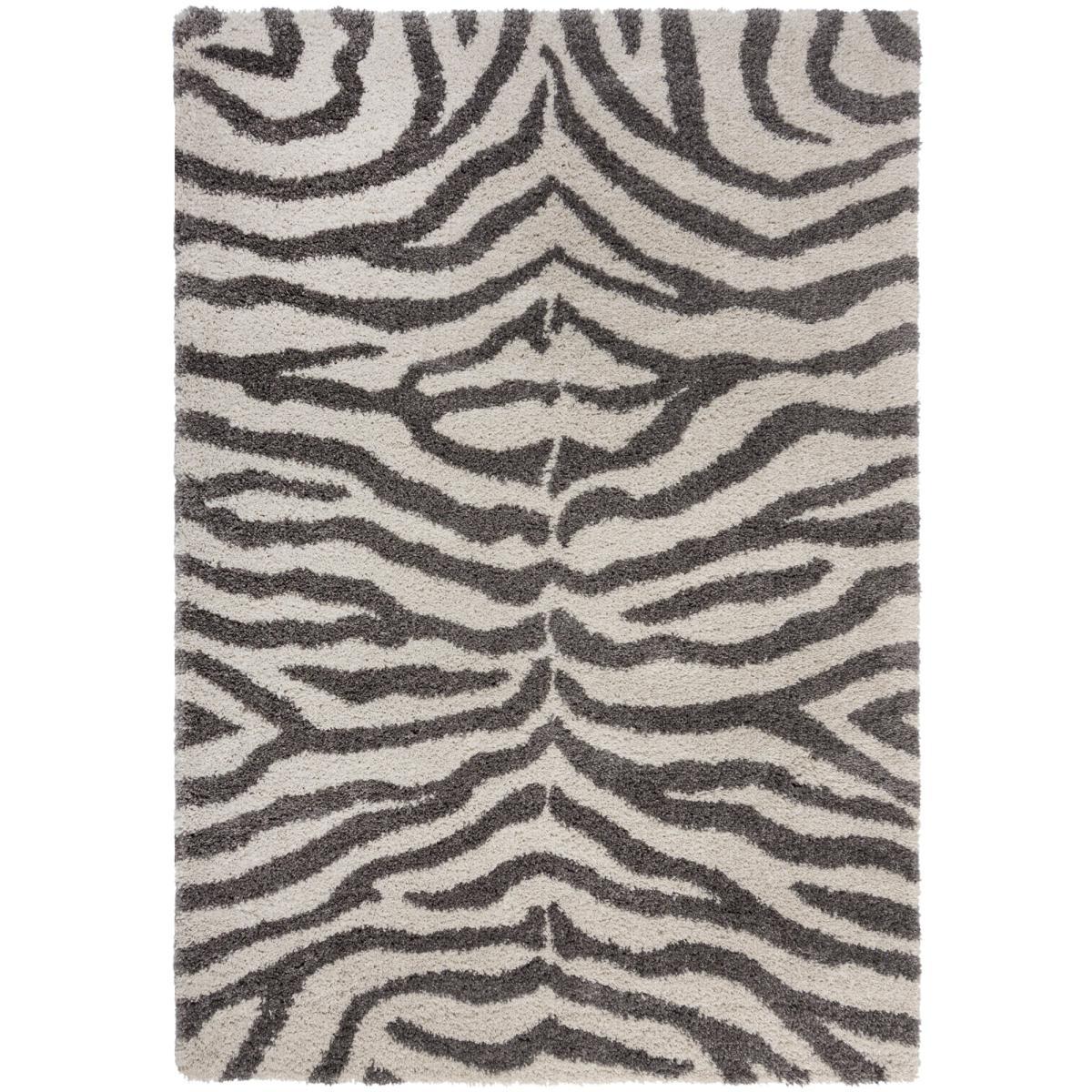 Zebra Berber Rug Black and white – image 2