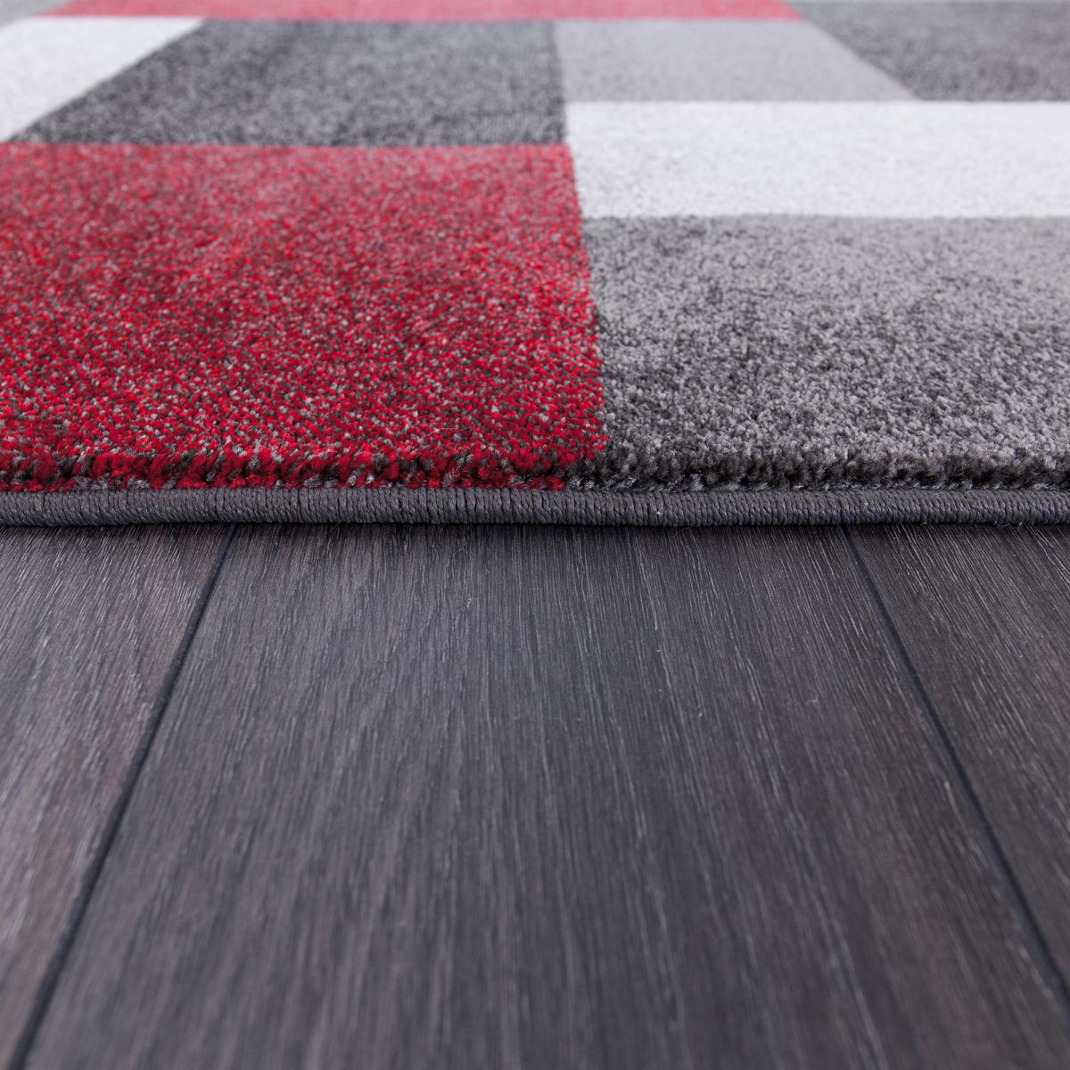 Red Chunky Blocks Rug Red – image 4