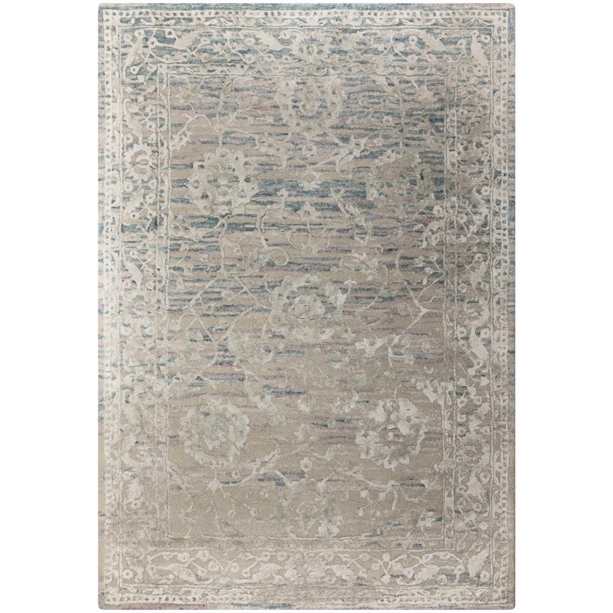 Zora Wool Mix Rug Blue, Brown and White – image 2