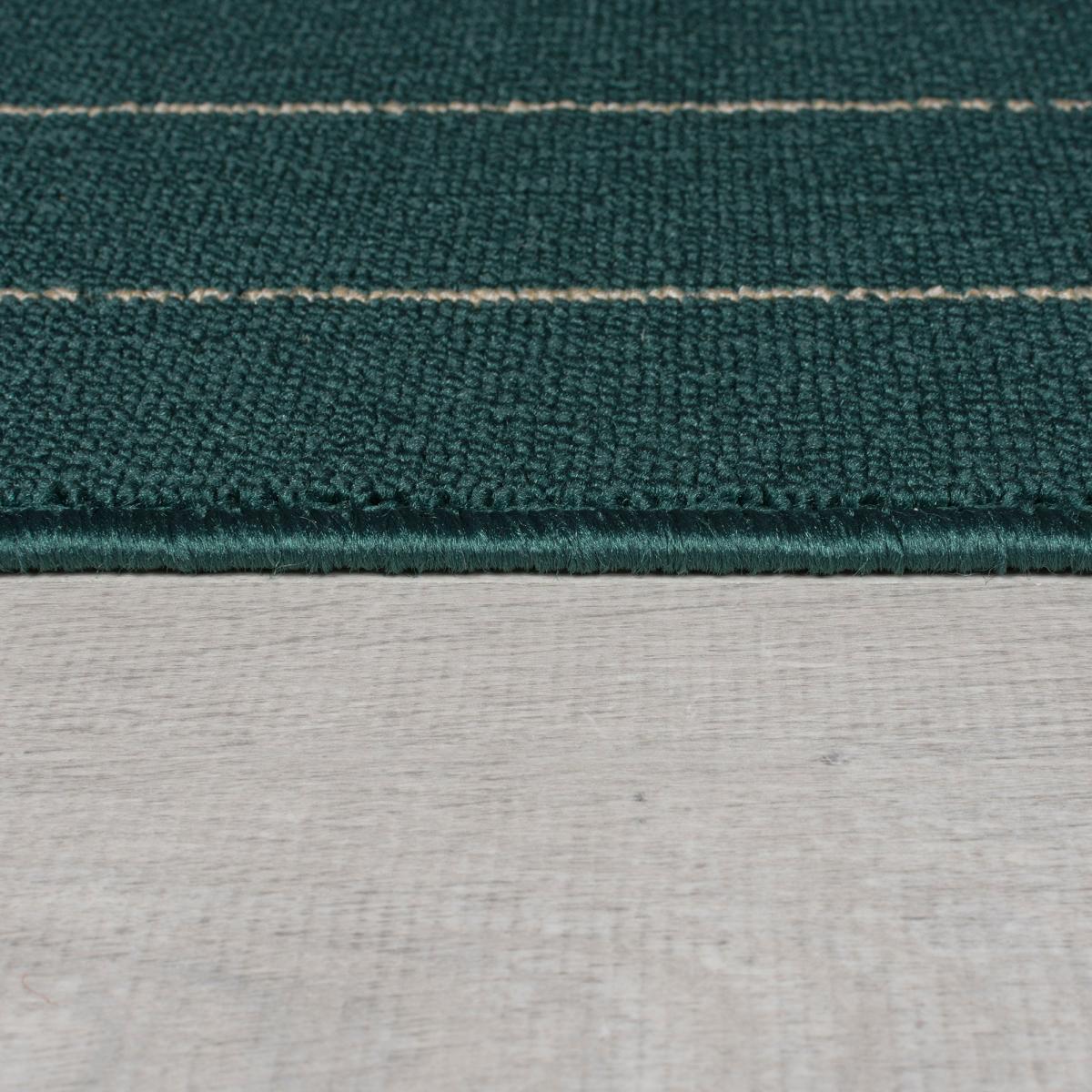Practimat Theo Stripe Washable Rug Emerald – image 4