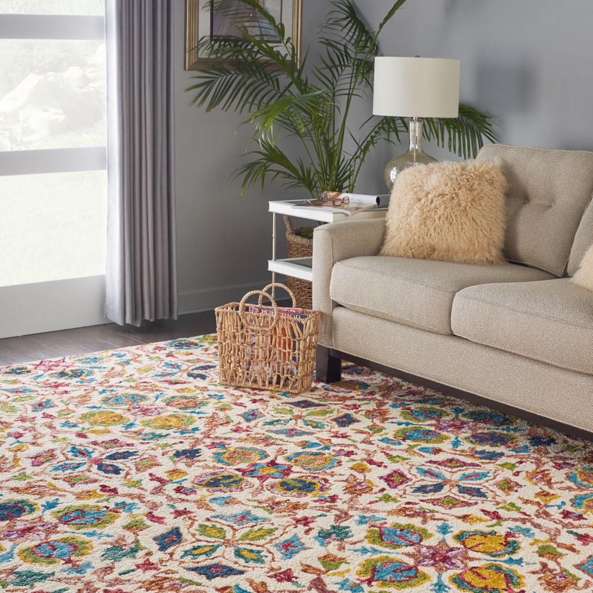 Vibrant 3 Rug Multi-Coloured/Natural – image 3
