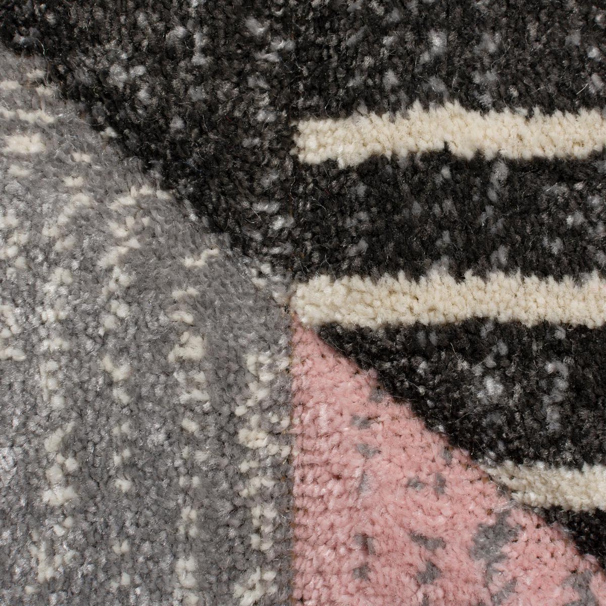 Velocity Geometric Rug Yellow, Grey and White – image 11