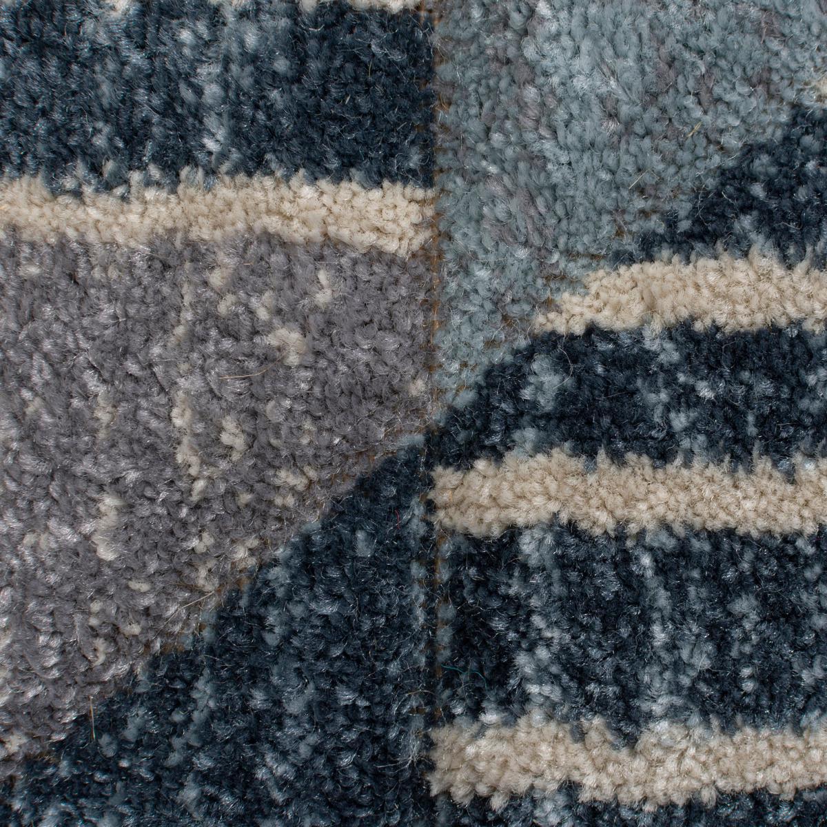 Velocity Geometric Rug Yellow, Grey and White – image 6