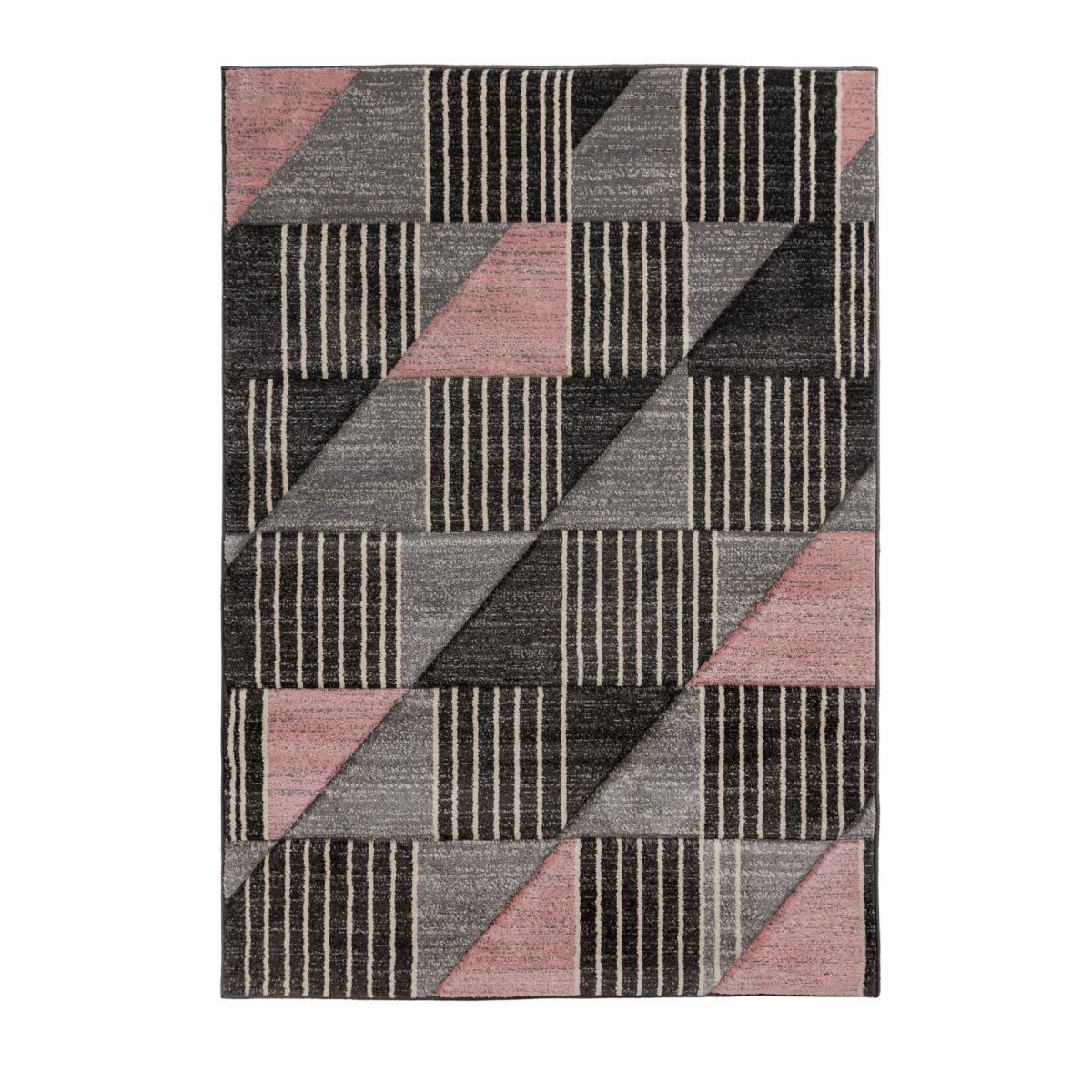 Velocity Geometric Rug Yellow, Grey and White – image 8