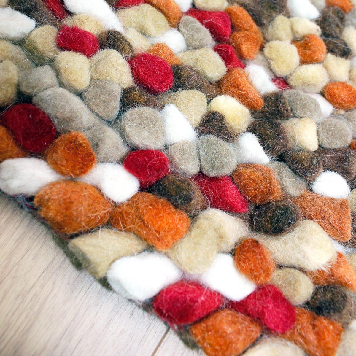 Candy Bean Wool Rug Autumn (Brown) – image 6