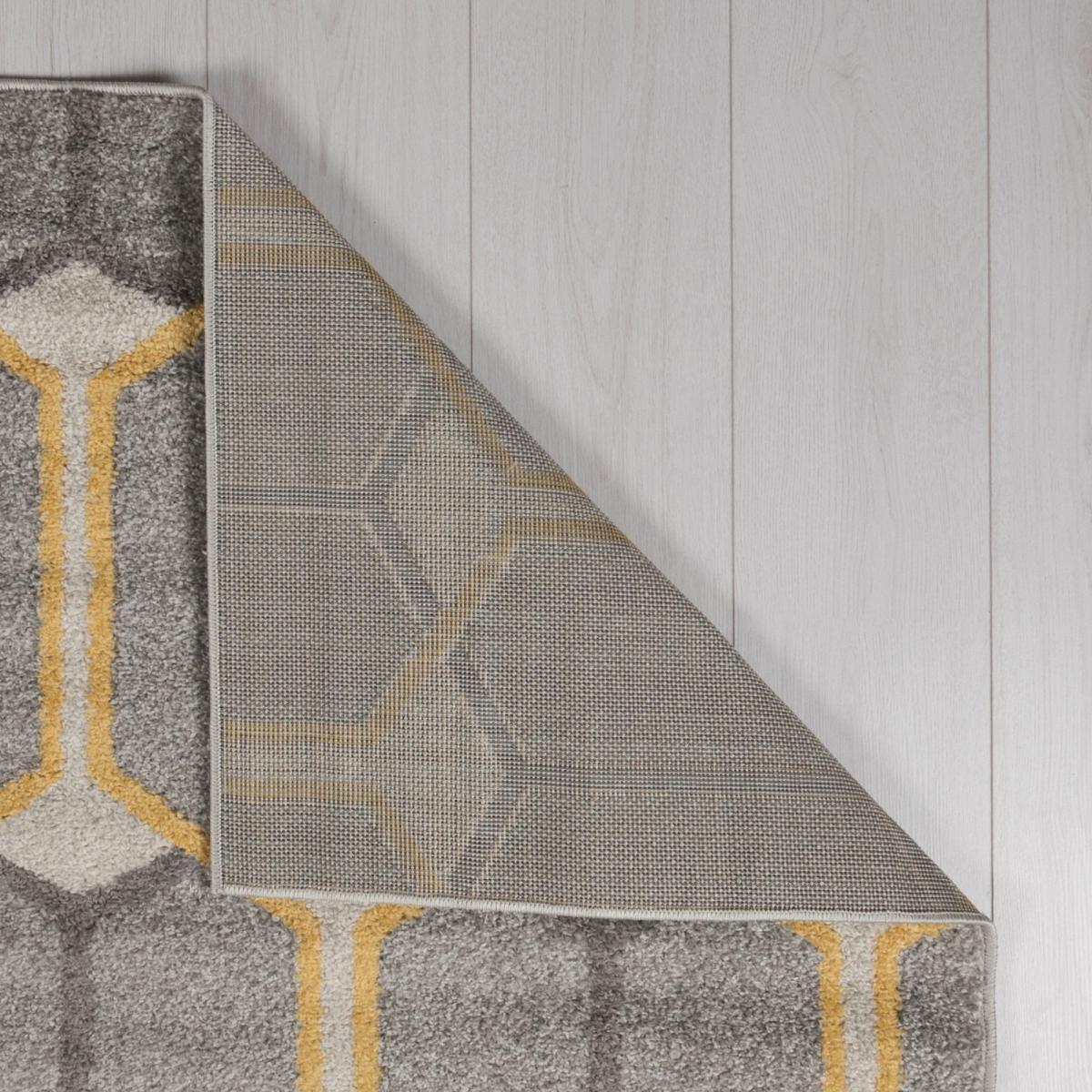 Urban Trellis Rug Grey, Blue and Pink – image 3