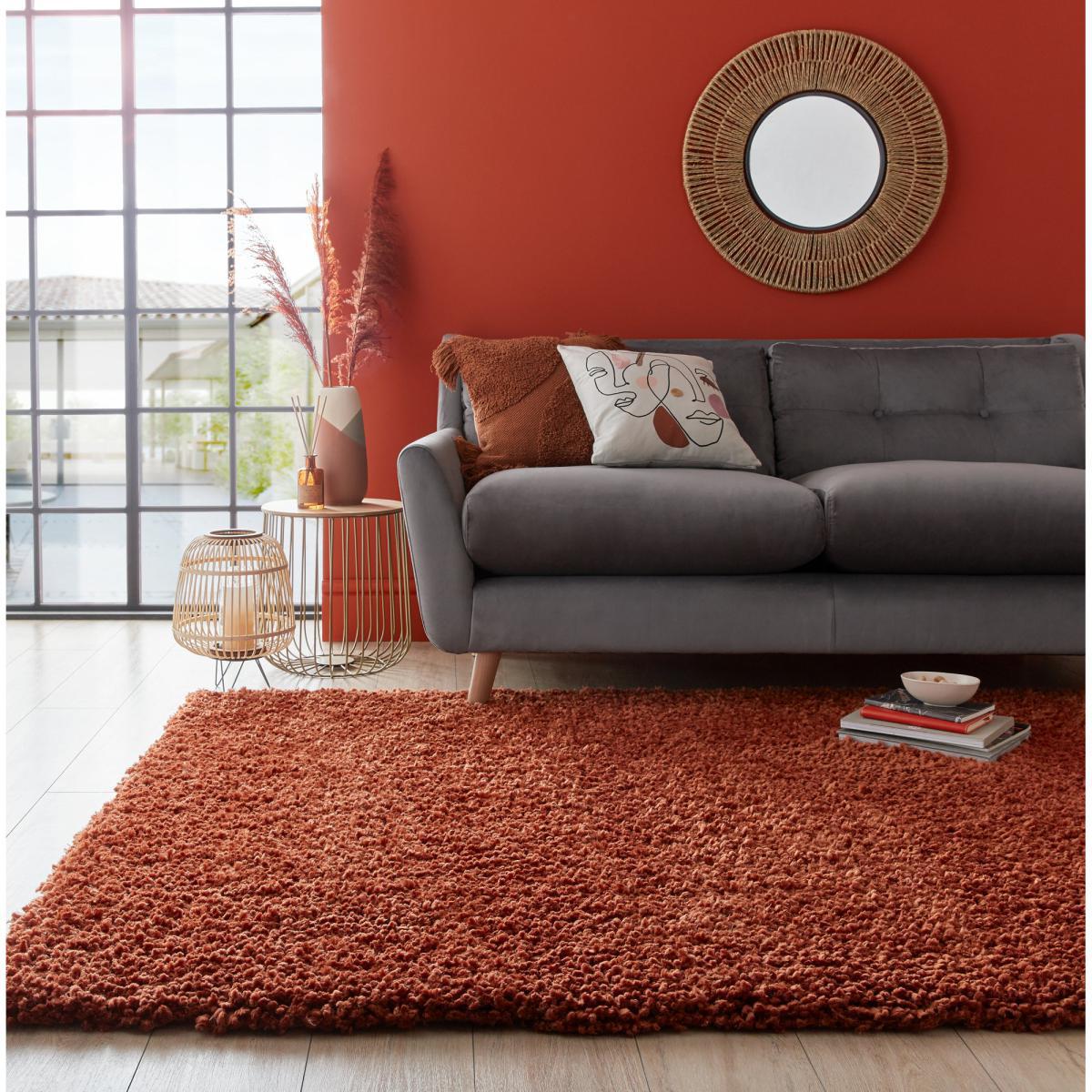 Bertie Shaggy Rug Orange – image 1