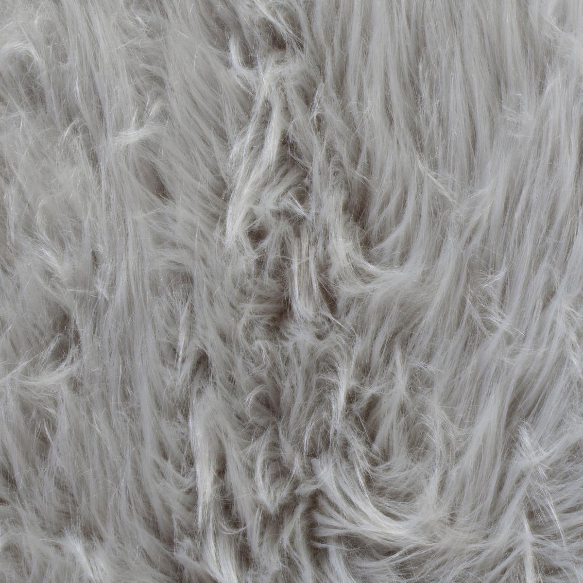 Faux Fur Grey Sheepskin Rug Grey – image 5