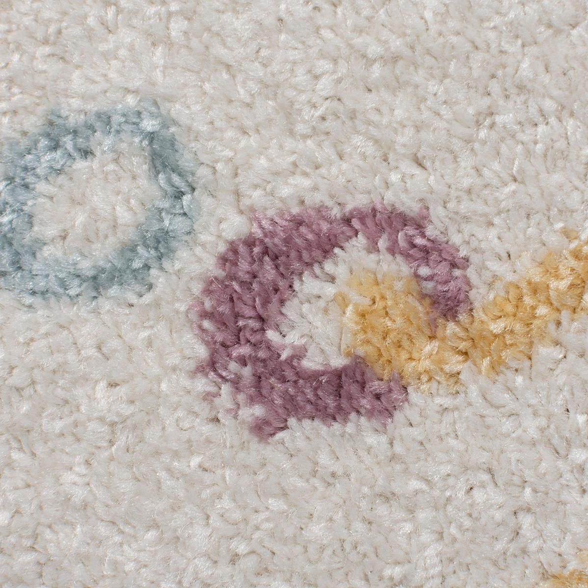 Multicoloured Elephants Rug Grey, Brown and Yellow – image 5
