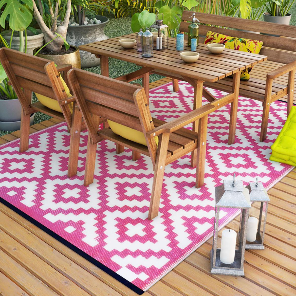 Nirvana Pink and Cream Rug Pink – image 2