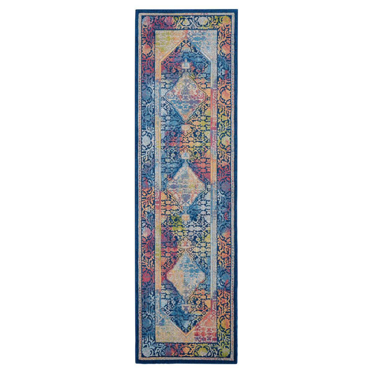 Ankara Global 4 Runner in Ivory Blue – image 2